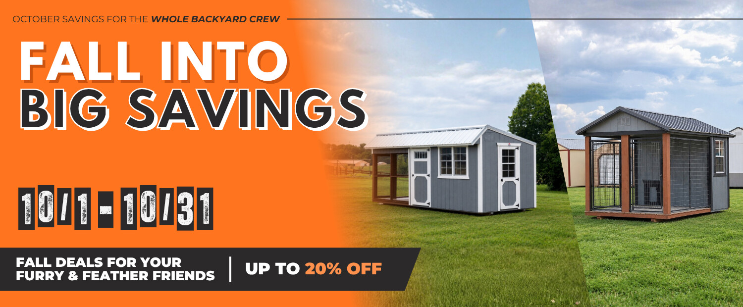 Fall Into Big Savings — up to 20% off, Oct 1–31